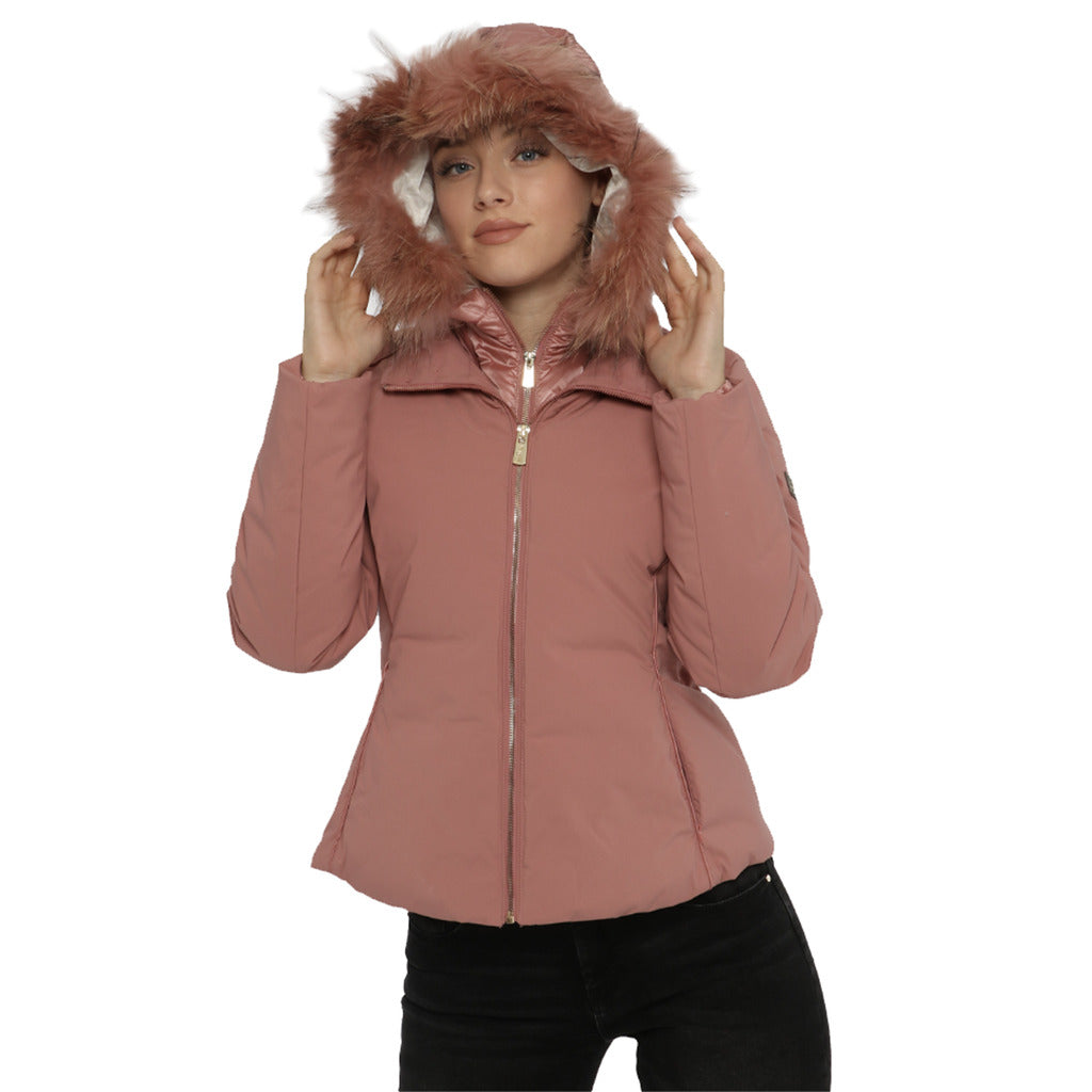 piumino corto rosa