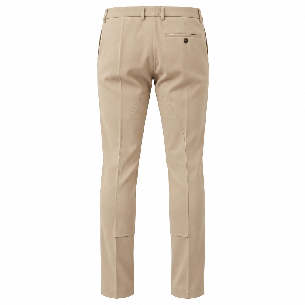 pantalone lana beige