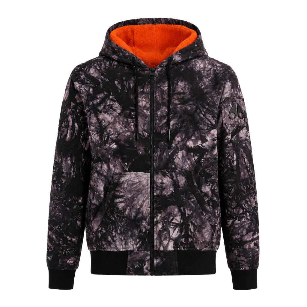 piumino zip up hoo tie dye
