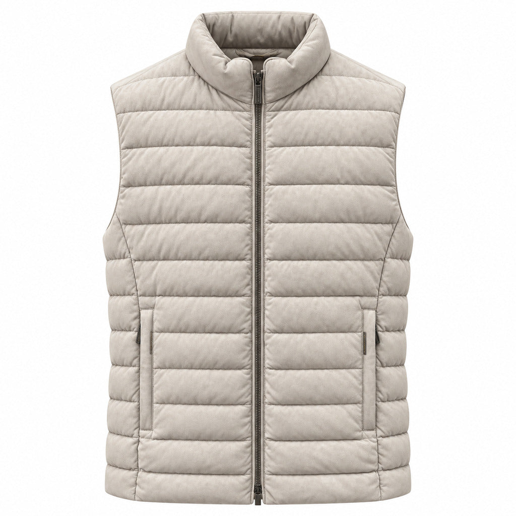 gilet in pelle