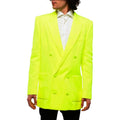 blazer doppiopetto giallo fluo