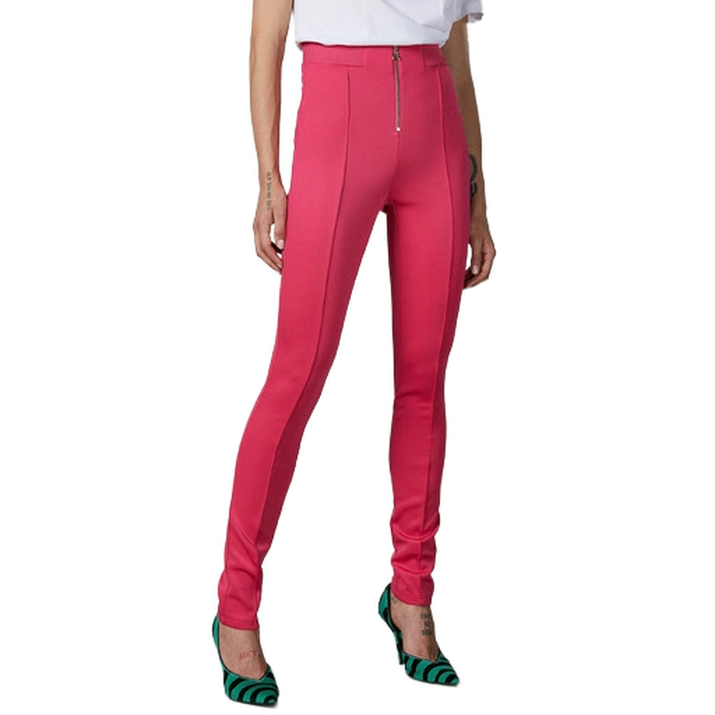 pantaloni elasticizzati fucsia