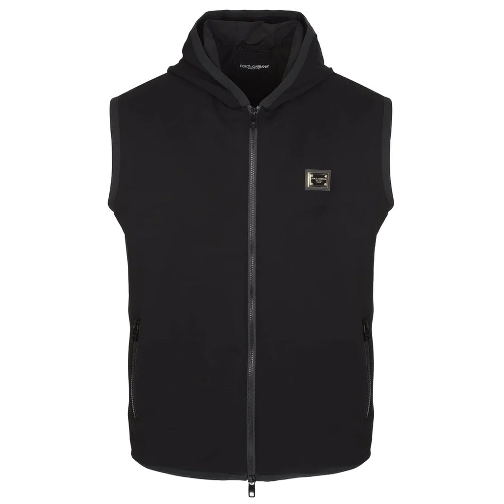 gilet con targhetta logo