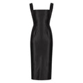 abito nero con spalline
