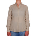 camicia lino beige