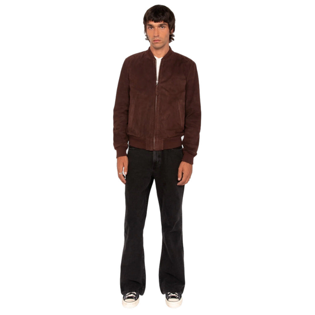 GOAT SUEDE CASUAL BOMBER JACKET