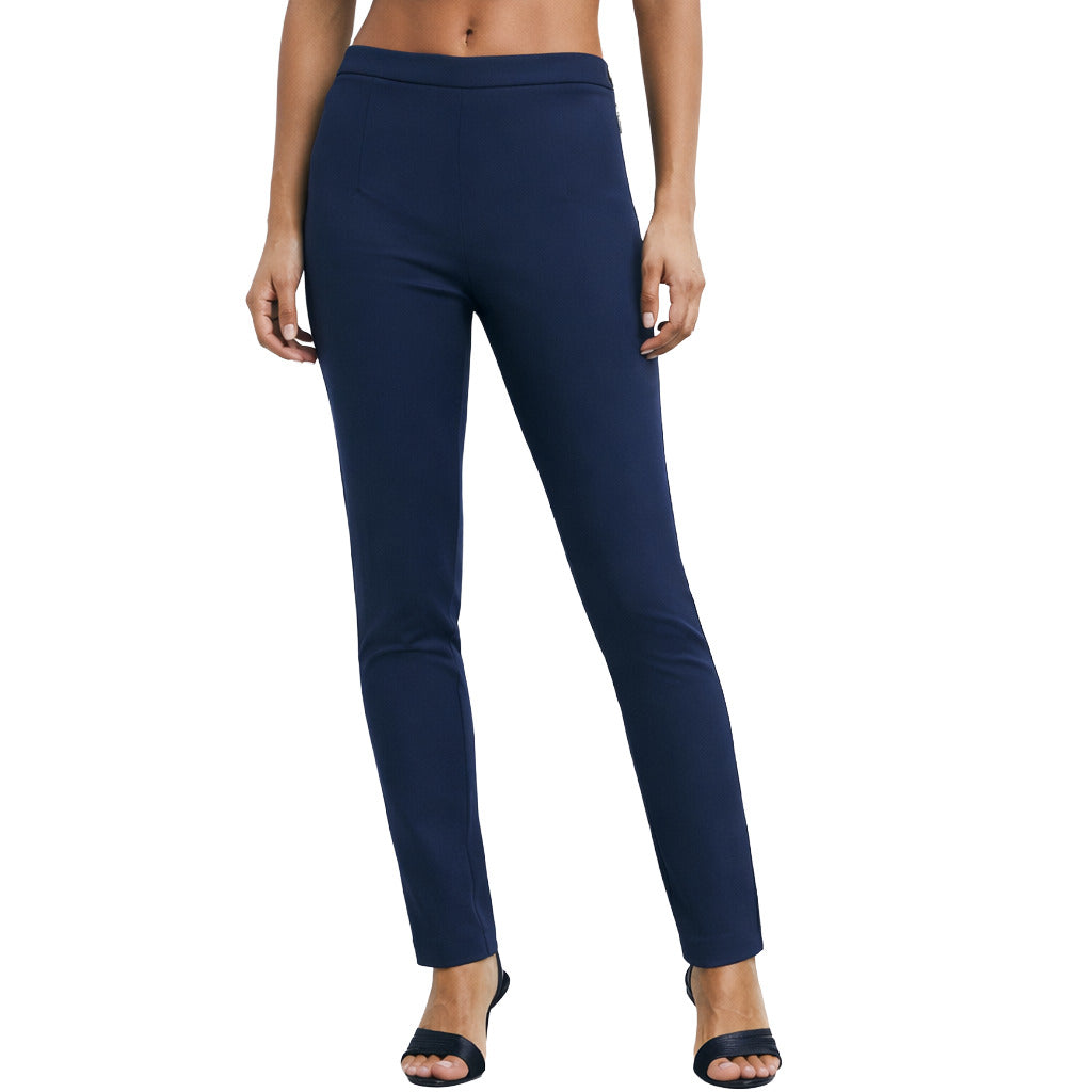 pantaloni stretch blu