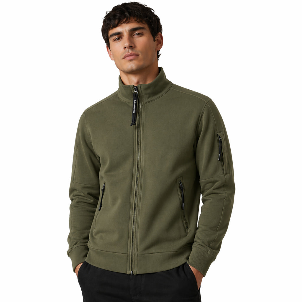 Sweatshirt polo collar