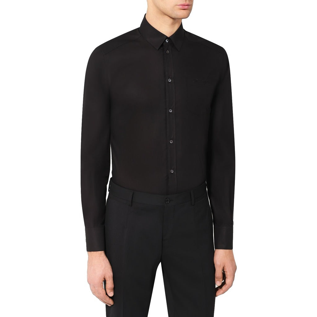 camicia gold nera