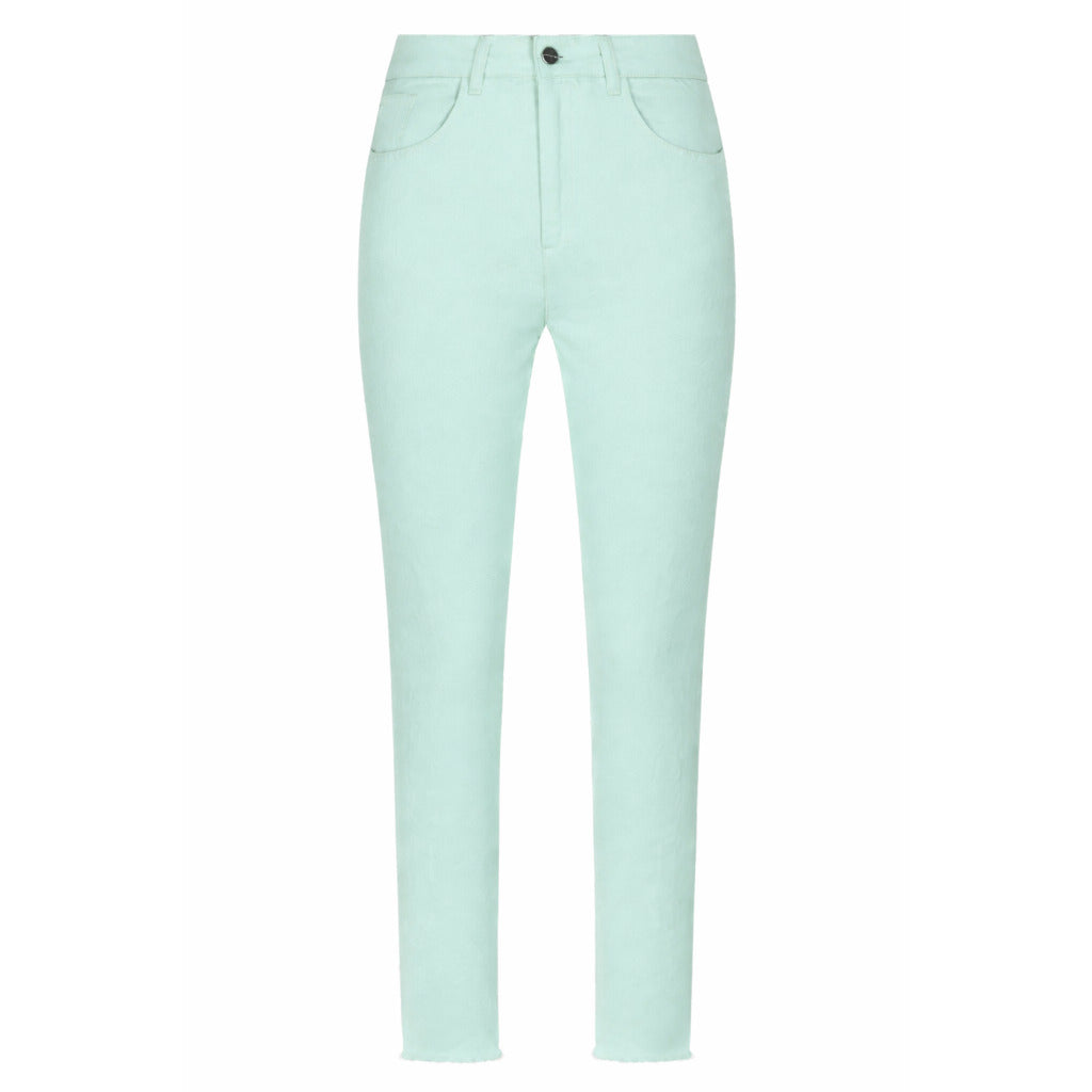 pantaloni verde acqua