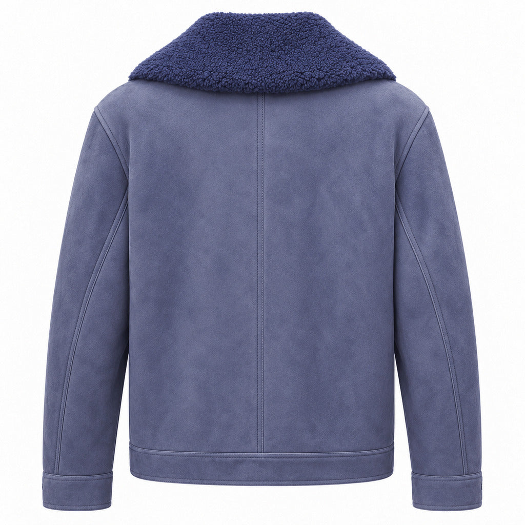 giacca montone blu