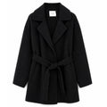 cappotto lana con cintura