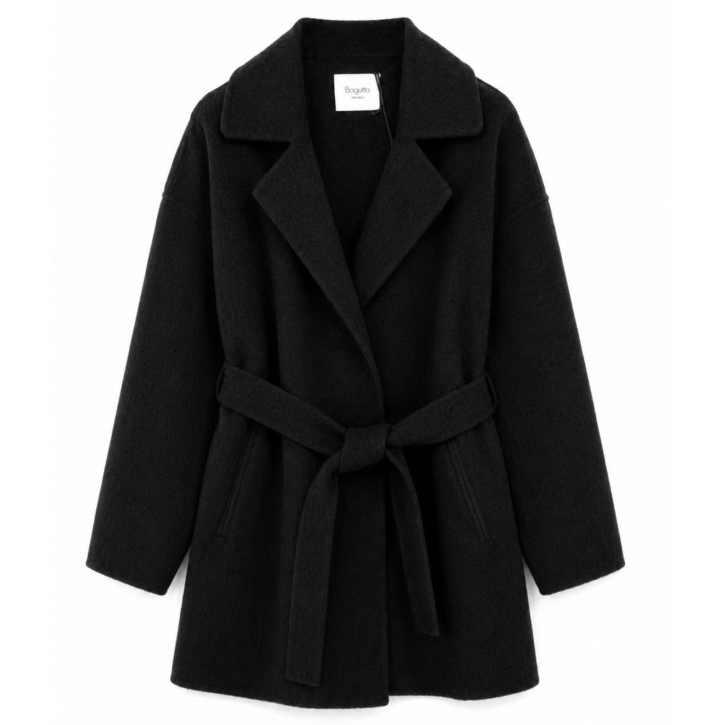 cappotto lana con cintura