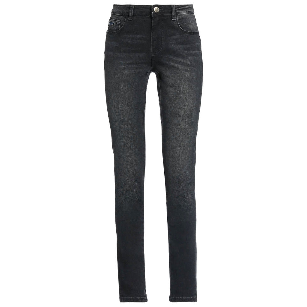 Yes Zee jeans skinny neri in cotone leggermente elasticizzato