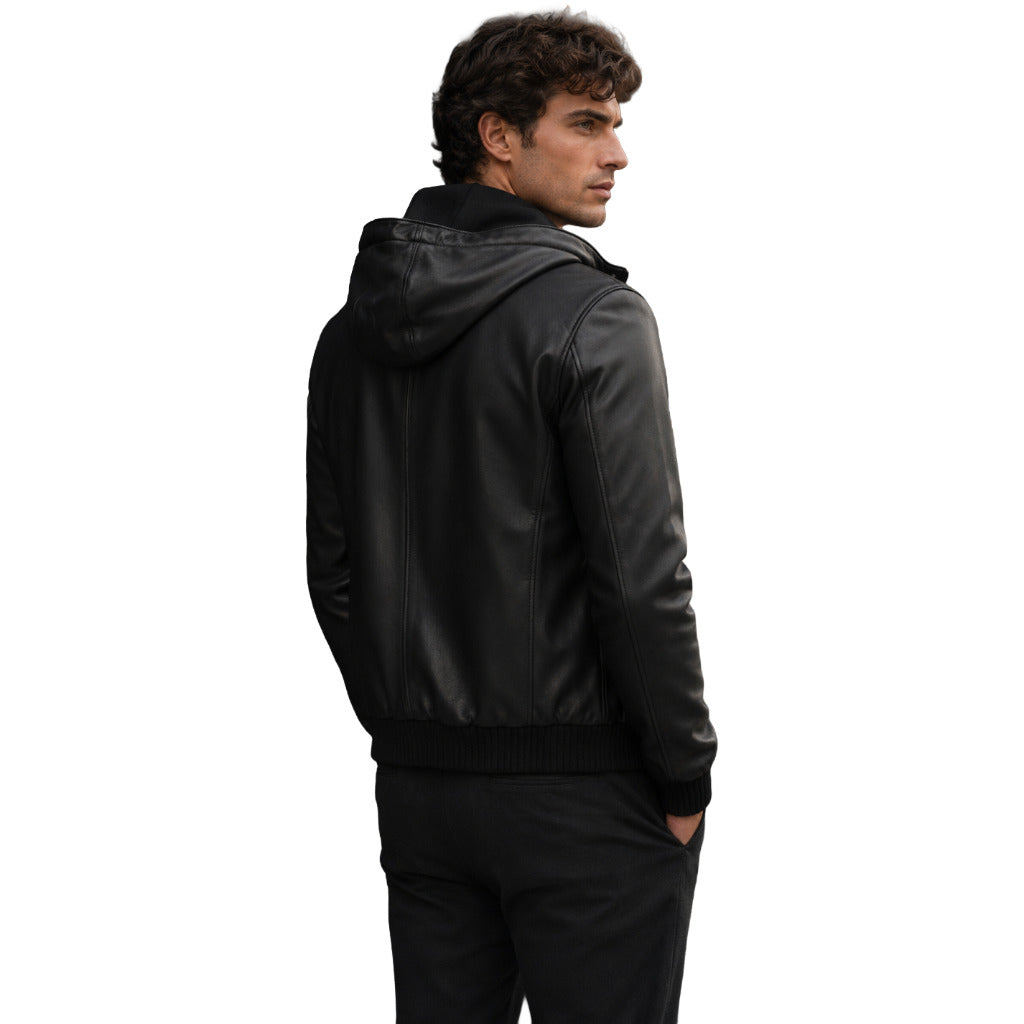 DOLCE & GABBANA giacca in pelle nera