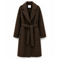 cappotto lungo lana con cintura