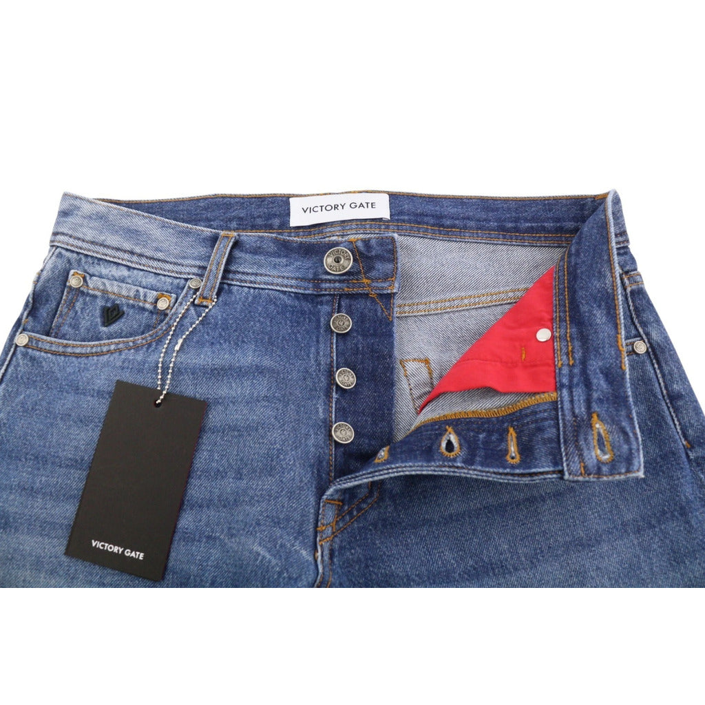 denim slim fit indaco mid