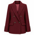 cappotto corto doppiopetto burgundy