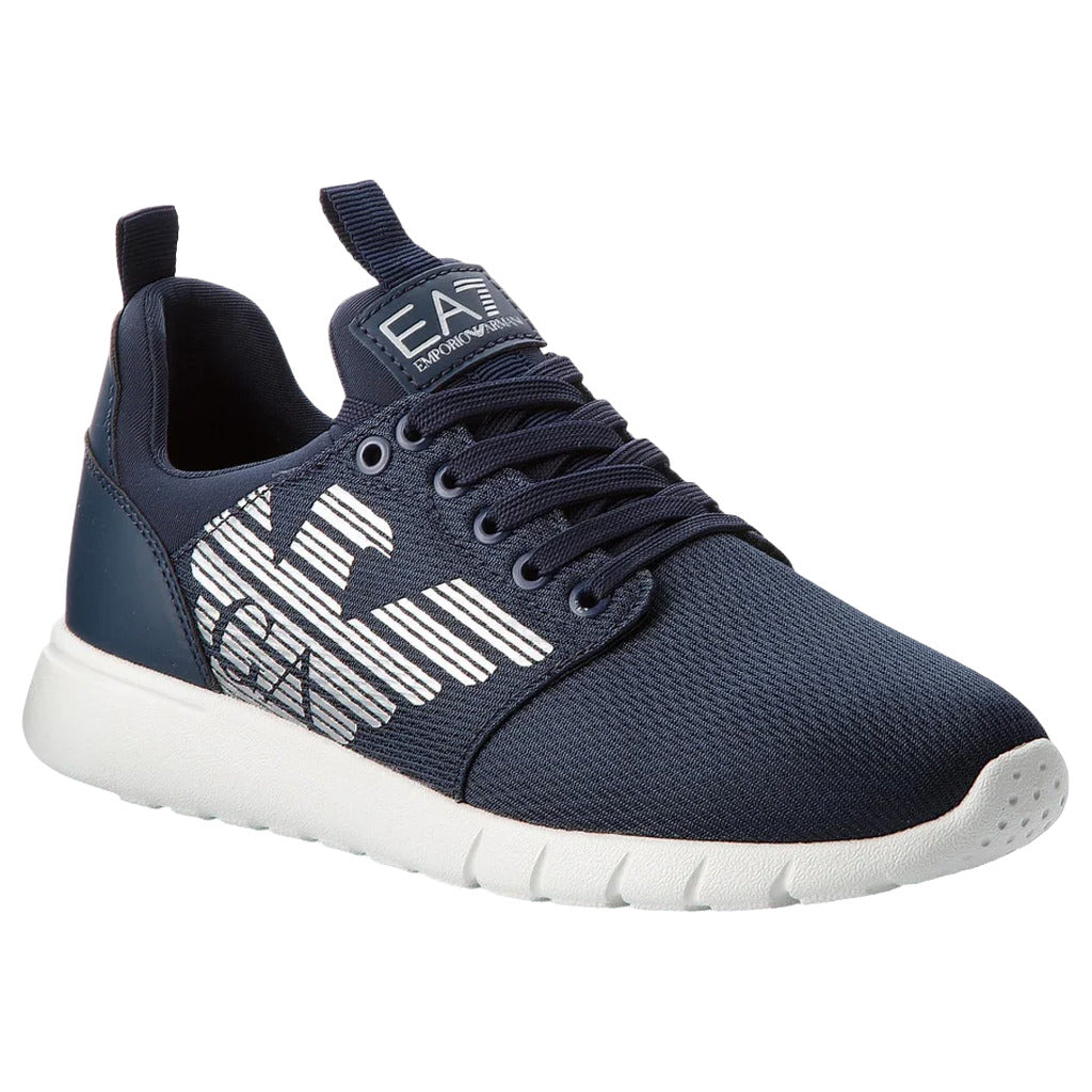 sneakers mesh lycra blu