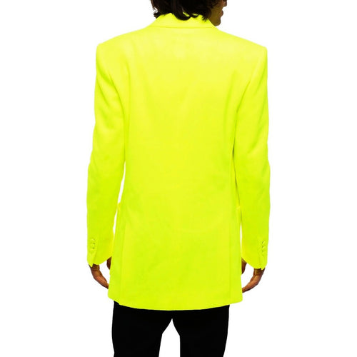 blazer doppiopetto giallo fluo