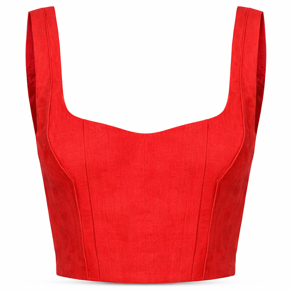 titone top rosso