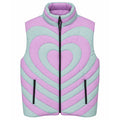 gilet trapuntato con stampa
