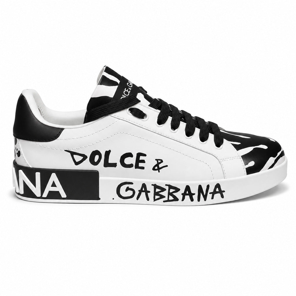 sneakers portofino black & white