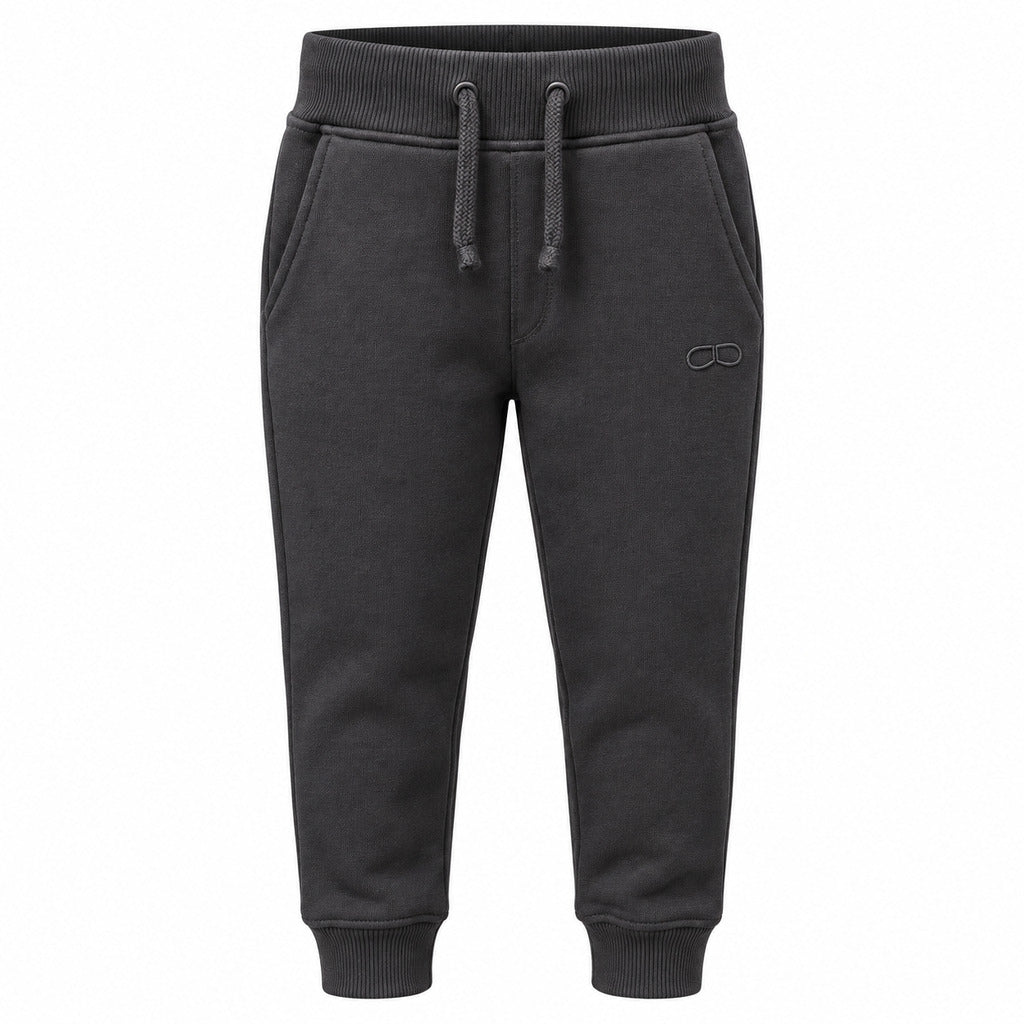 cotton fleece brushed black