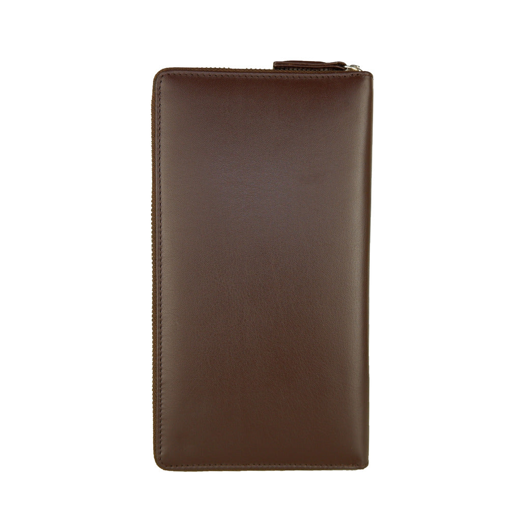 Cavalli Class portafoglio, colore marrone, interno nero, porta carte e porta monete interni,