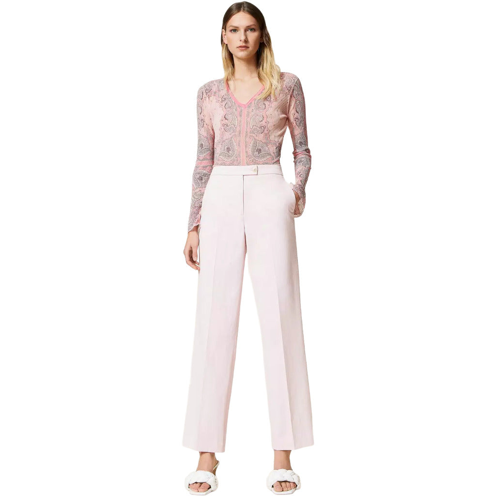 pantalone maschile rosa gesso