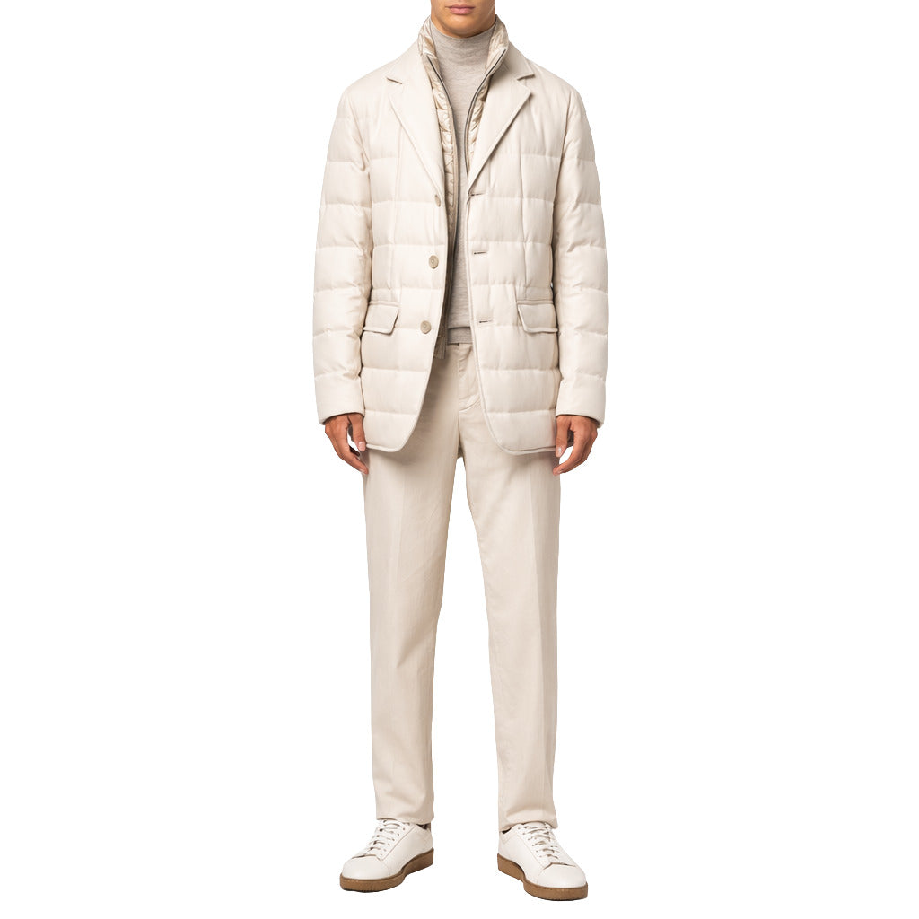 Giacca imbottita beige