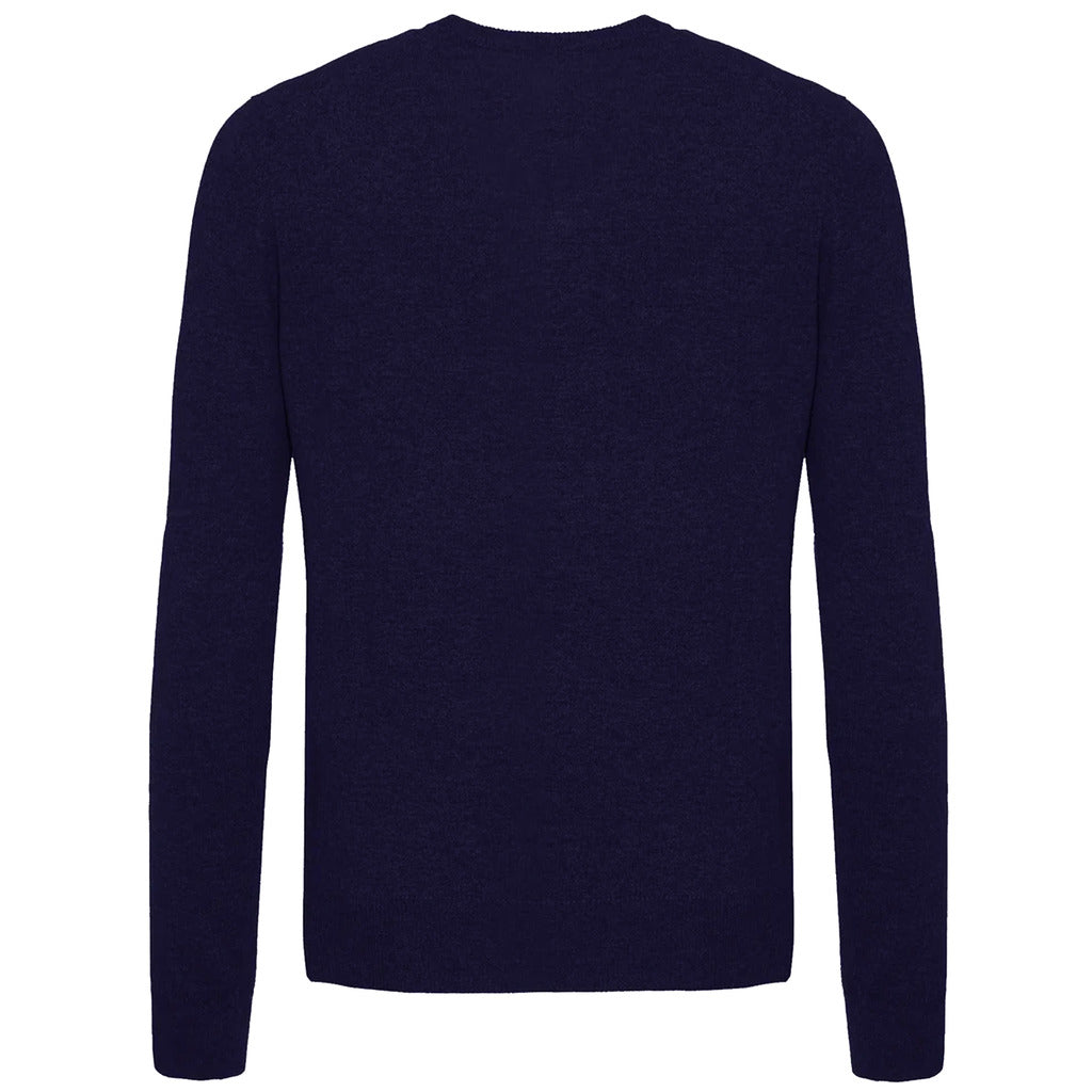 paricollo misto cashmere navy