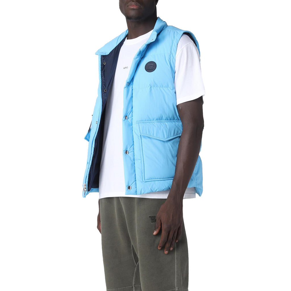 WOOLRICH gilet piumino azzurro