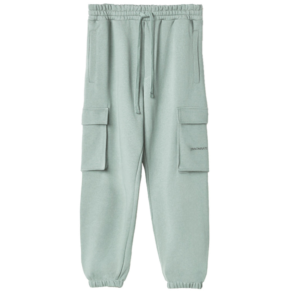 pantaloni cargo grigi