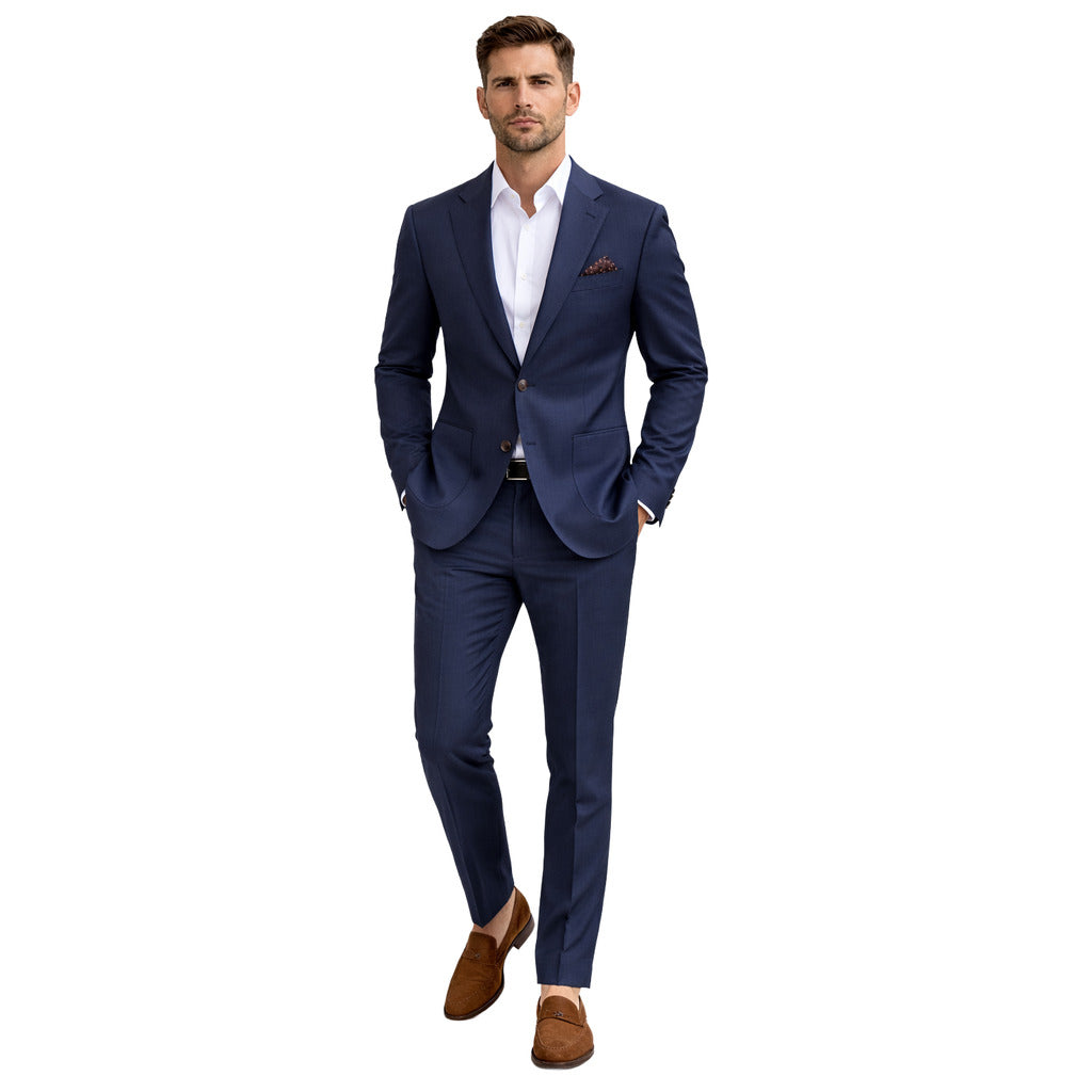 completo lana blu navy