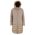 piumino tessuto beige