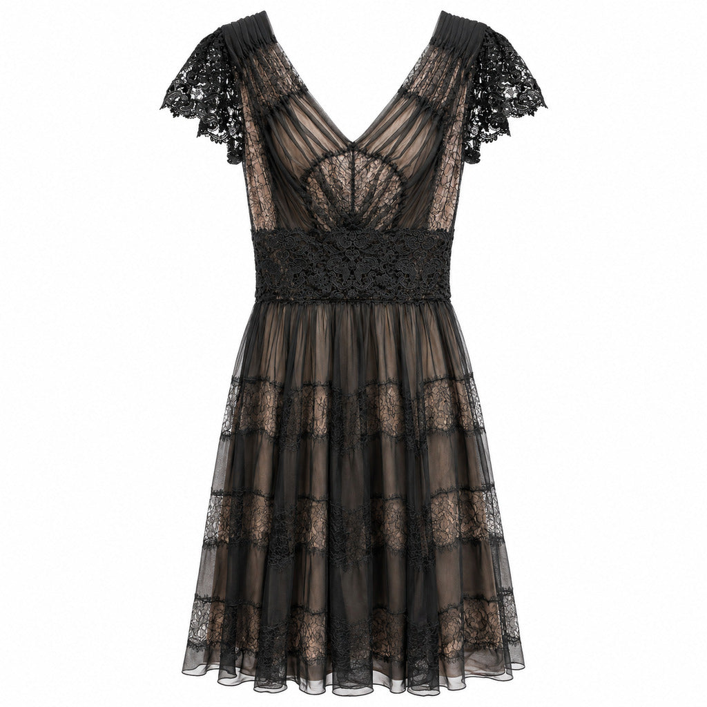 abito con pizzo