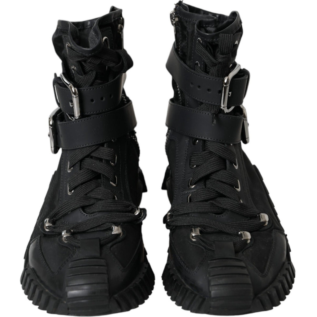 sneaker alta nylon gomma