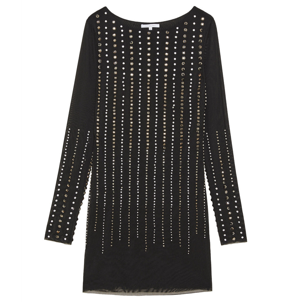 abito tulle con strass
