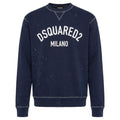 felpa girocollo distressed
