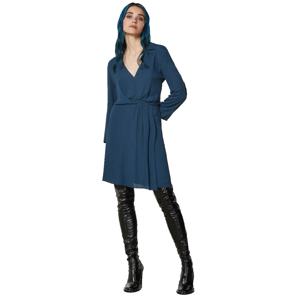 abito midi petrol blu