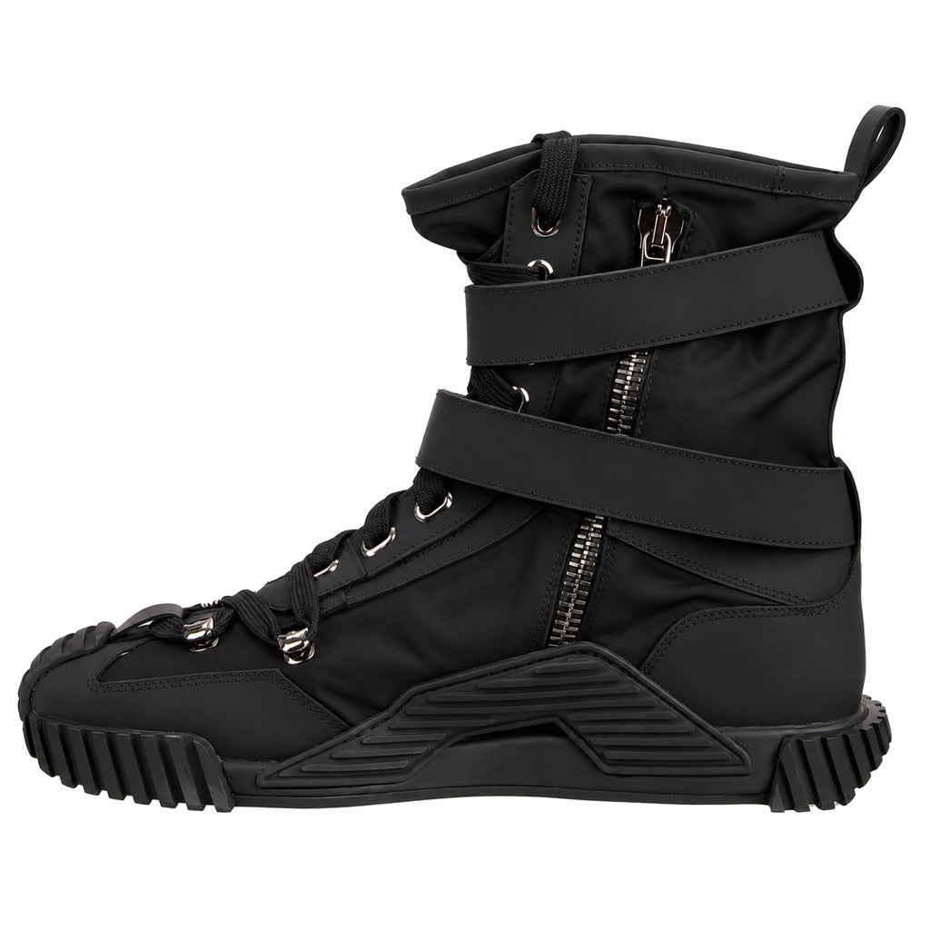 sneaker alta nylon gomma