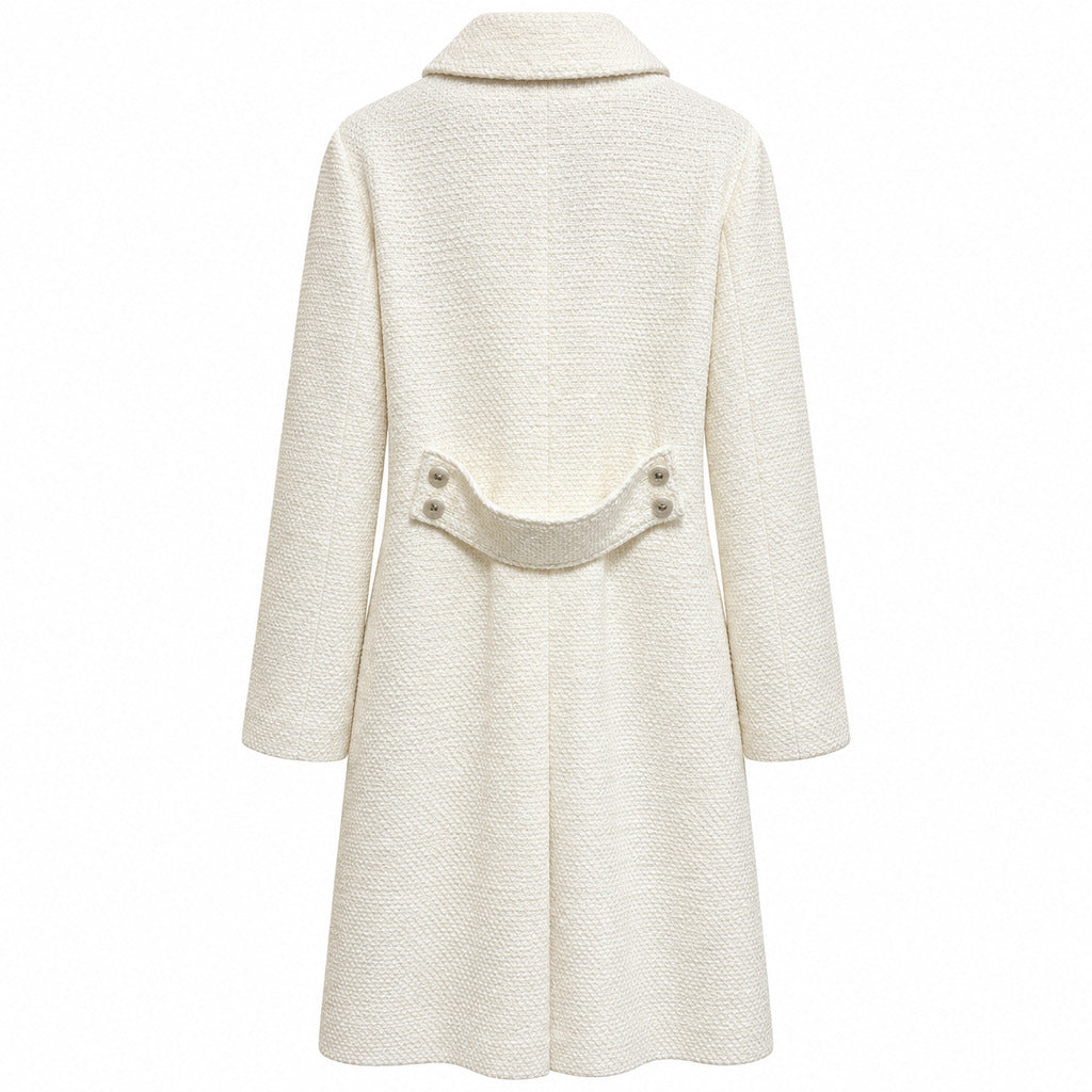 cappotto bianco fibra di cammello
