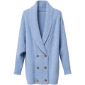 cappotto blu doppio petto