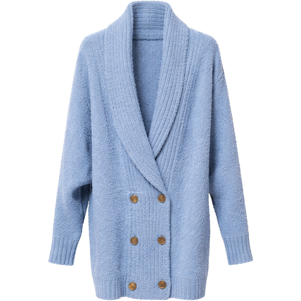cappotto blu doppio petto