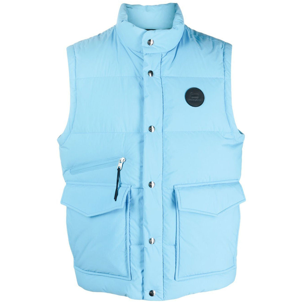 WOOLRICH gilet piumino azzurro