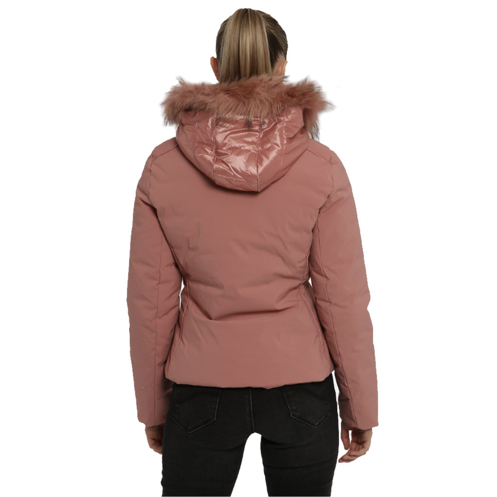 piumino corto rosa