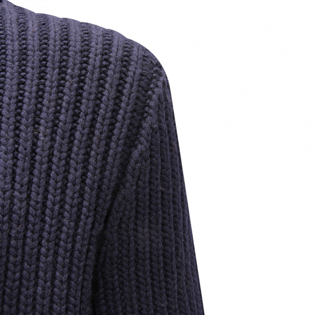 Giacca a maglia blu