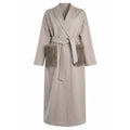 cappotto lungo trapuntato