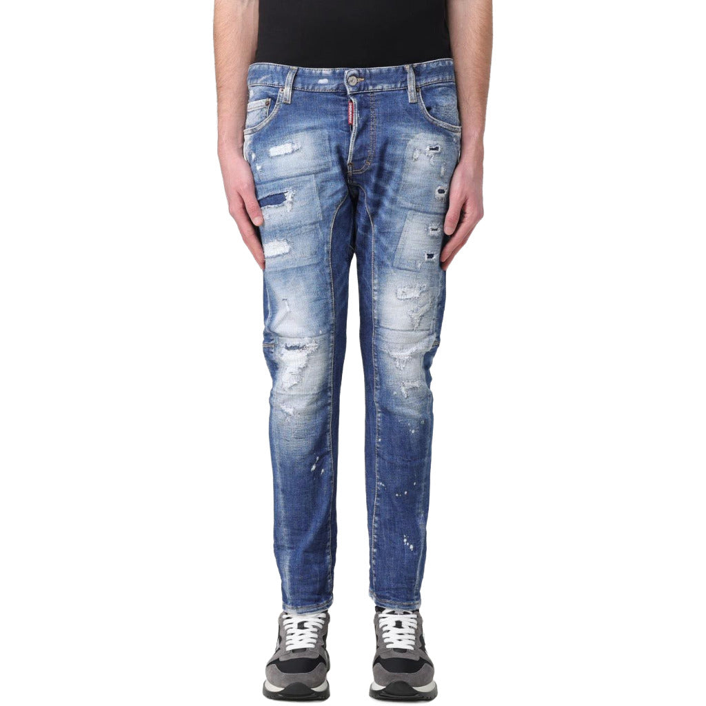 denim tidy biker jeans